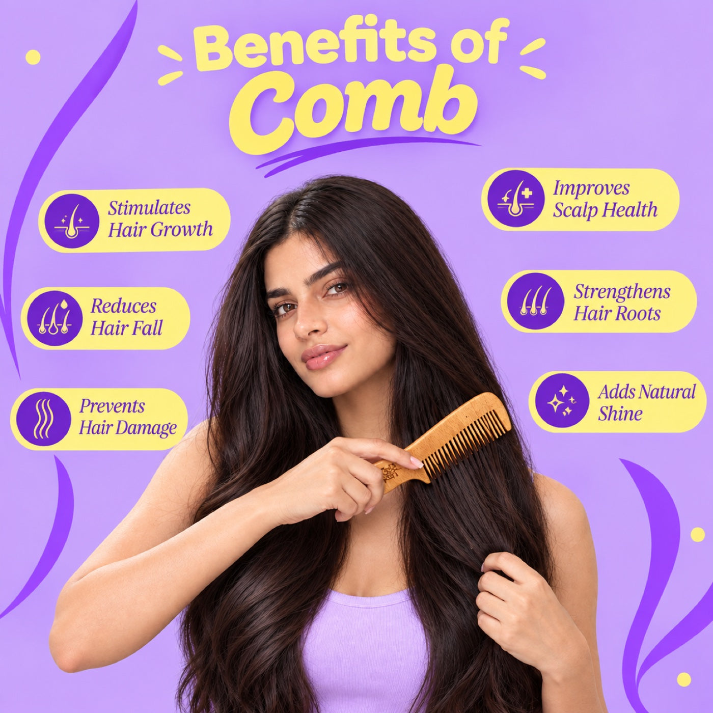 Oil-Treated Neem Comb 5