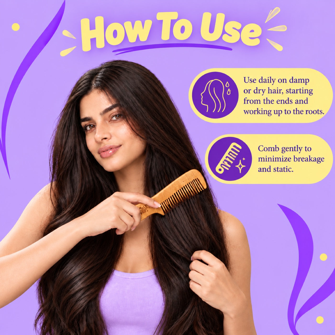 Oil-Treated Neem Comb 6