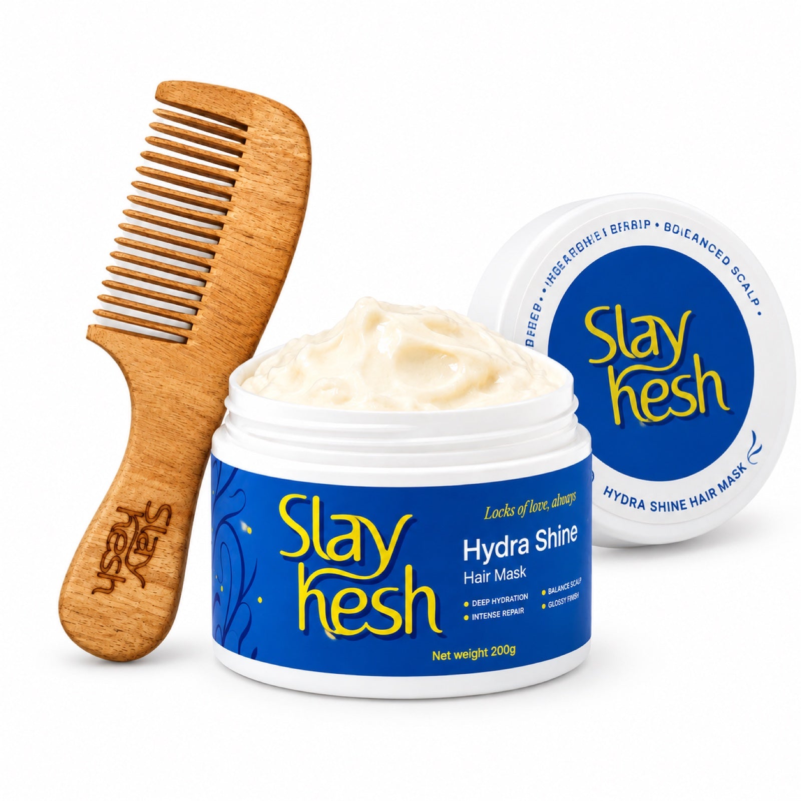 Smooth & Detangle Duo - Hair Mask & Neem Comb 1